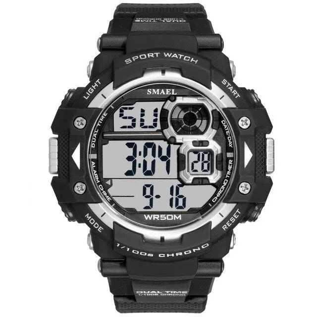 SMAEL Brand Watch Men Top Luxury Brand Sport Watch Electronic Digital Male Wrist Clock Man Waterproof Men&#39;s Military Watches