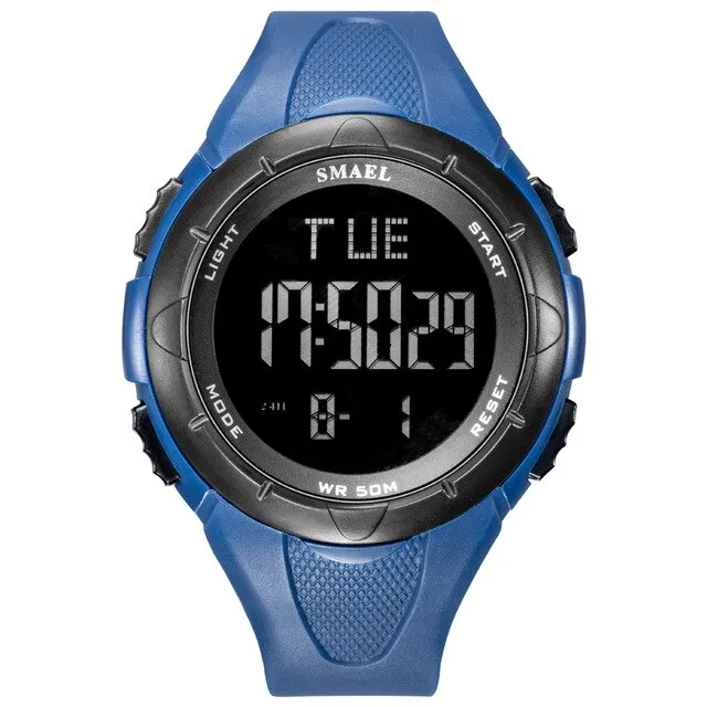 SMAEL New Military Outdoor Mens Watches LED Digital Display Silicone Waterproof Sport Watch Men Wrist Watch Relogio Masculino