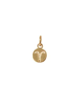 Small Aries Zodiac Pendant