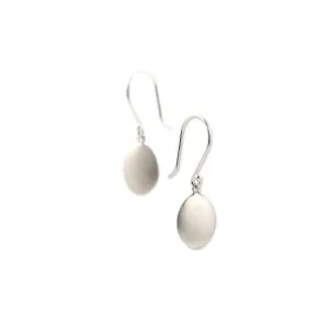small disc drop earrings