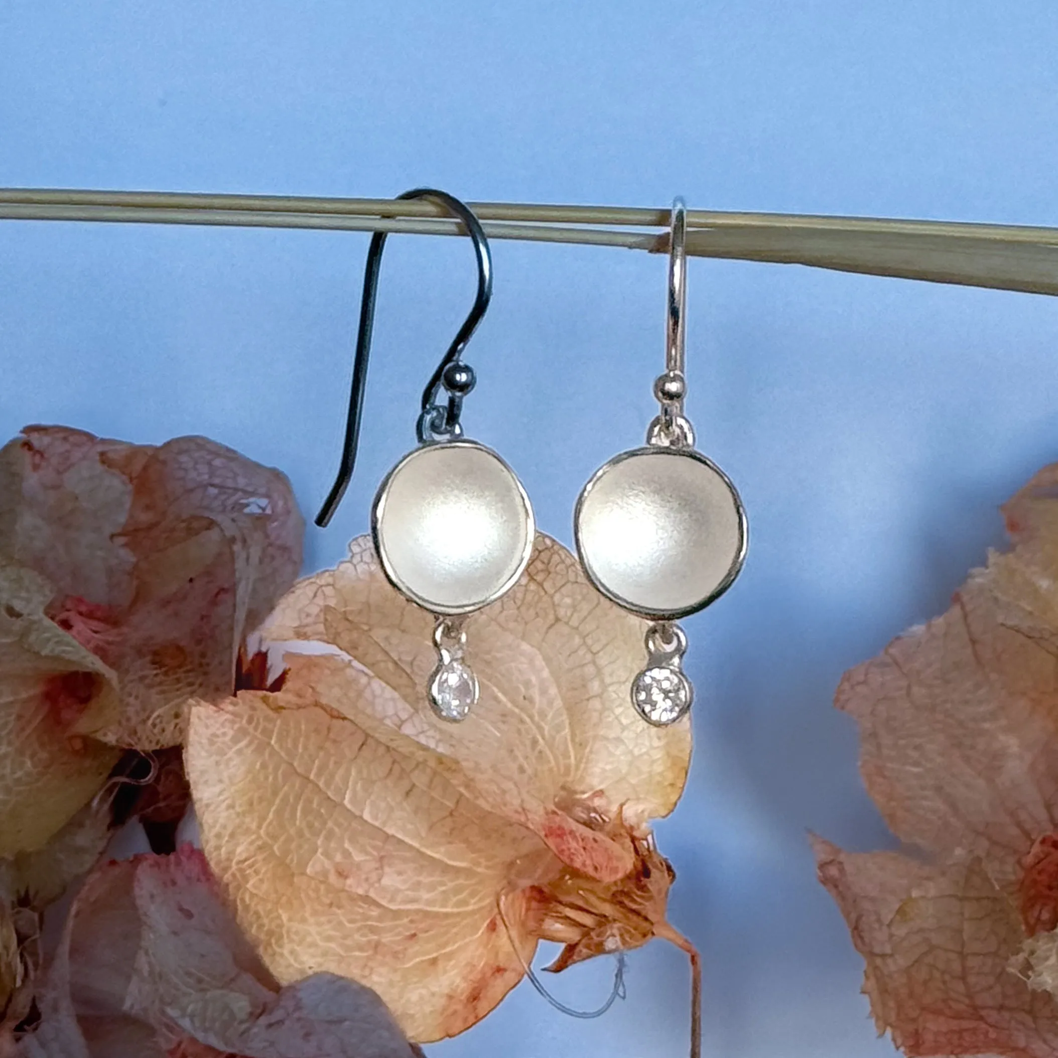 Small Dishy Zircon Drop Earrings