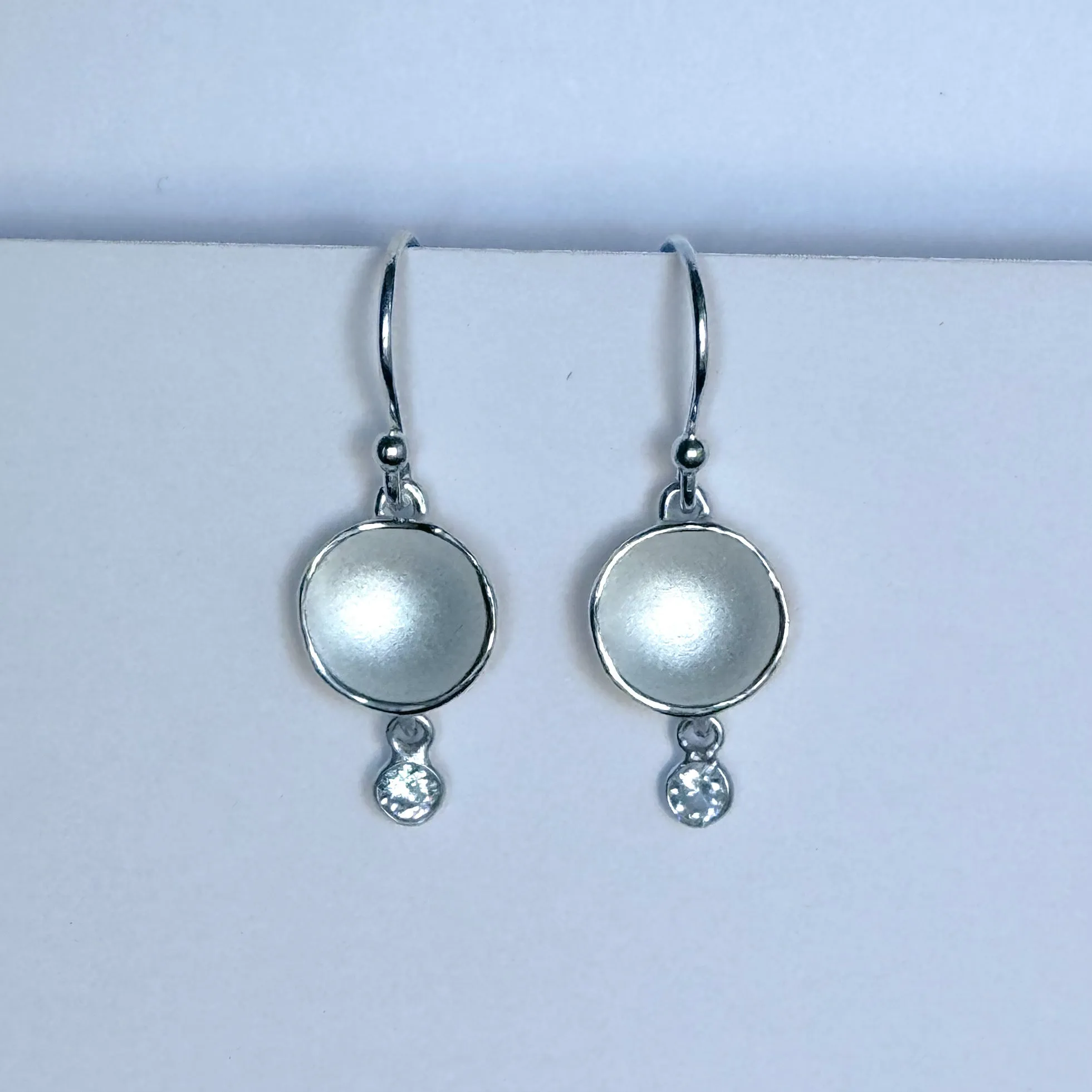 Small Dishy Zircon Drop Earrings