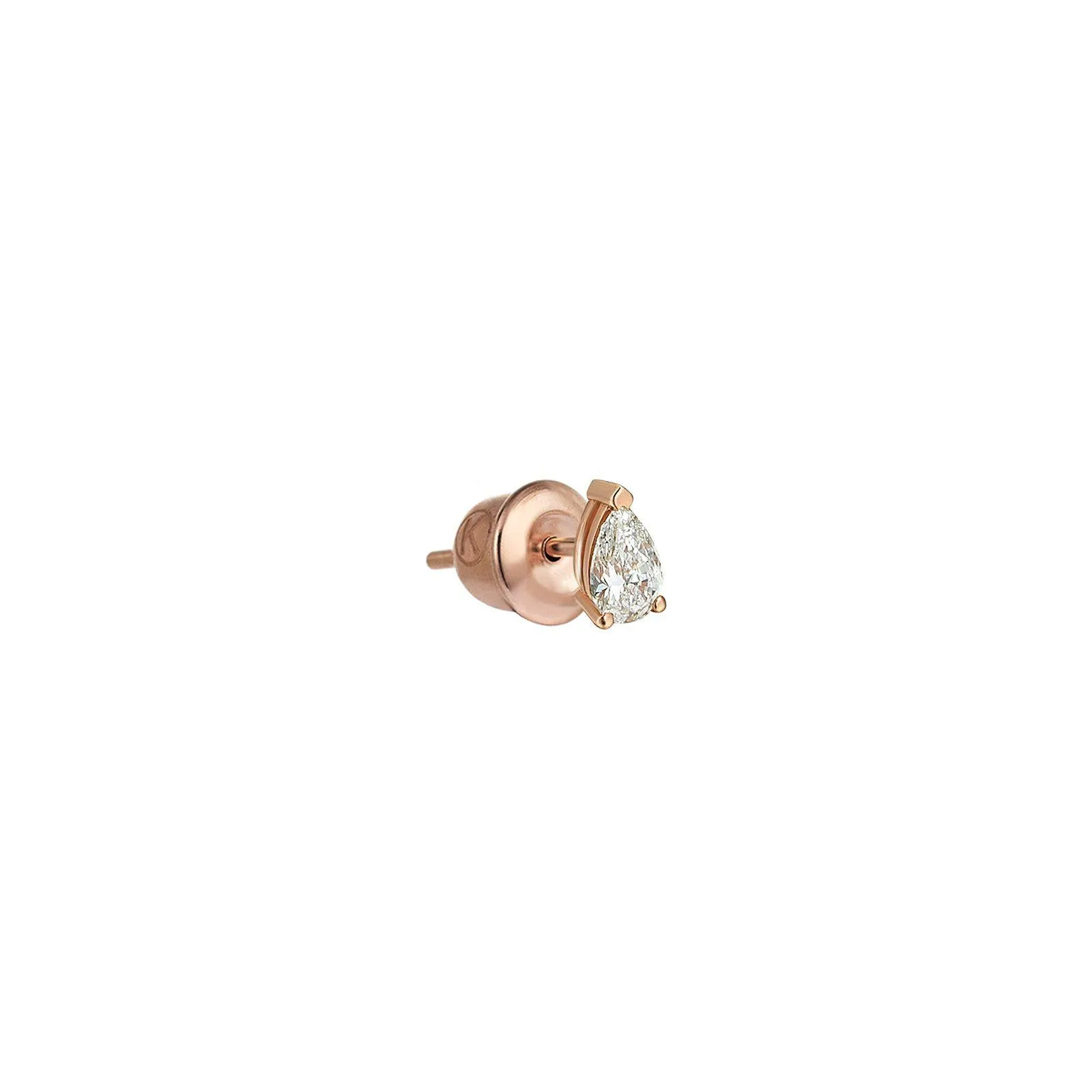 Small Drop Solitaire Earring
