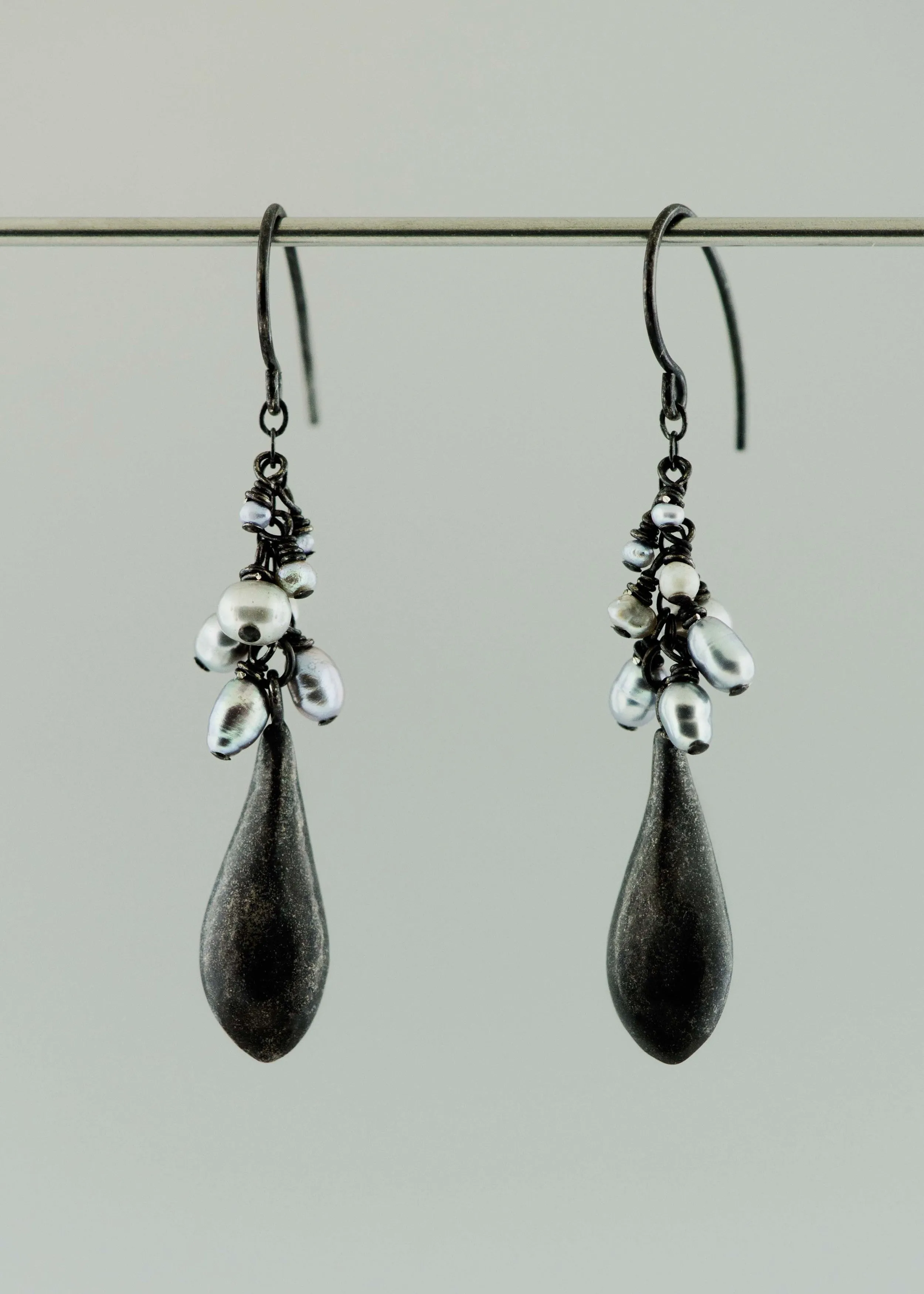 Small Drop with Pearl Earrings