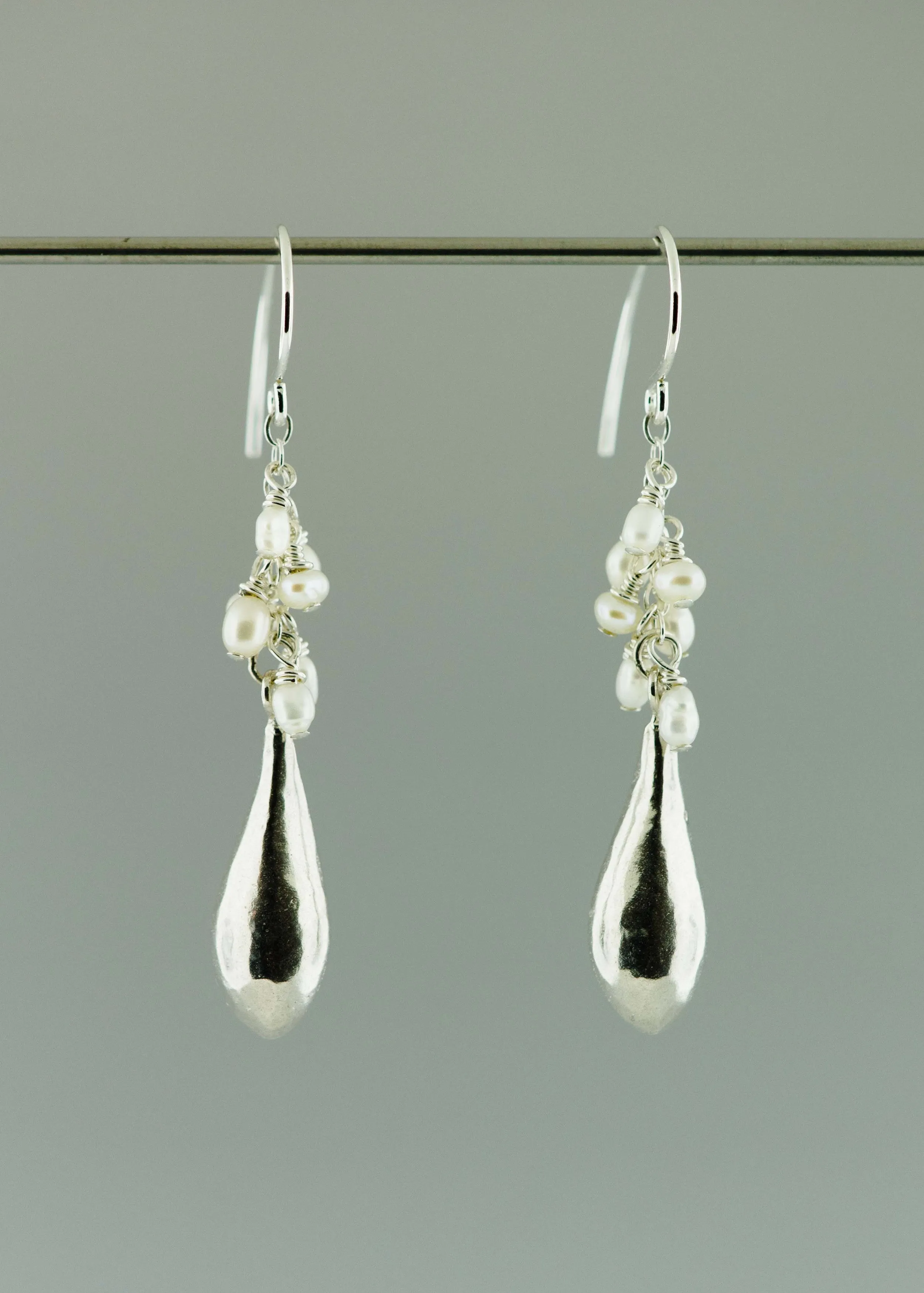 Small Drop with Pearl Earrings