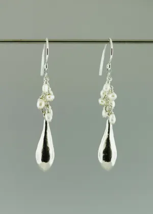 Small Drop with Pearl Earrings