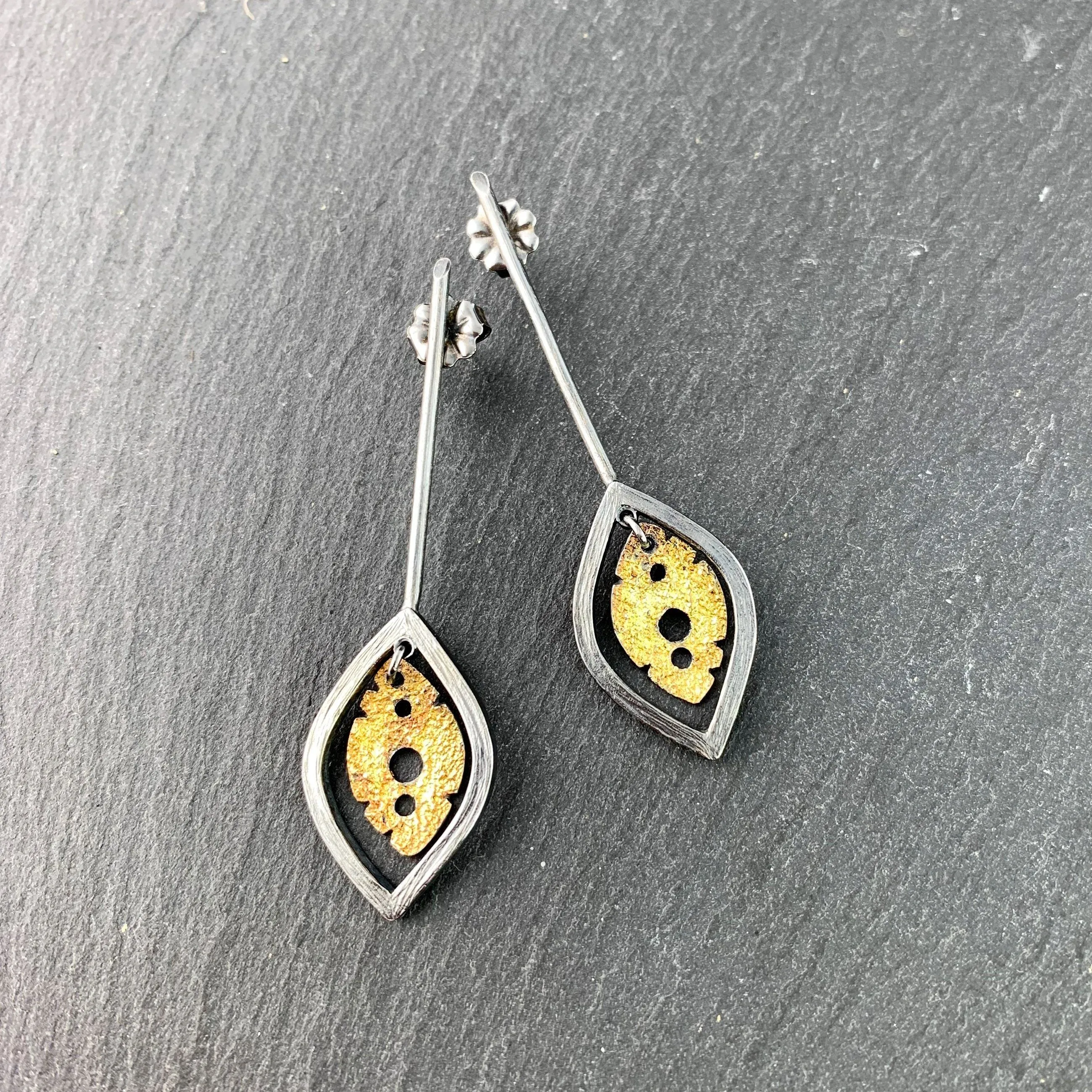 Small Leaf Drop Earring