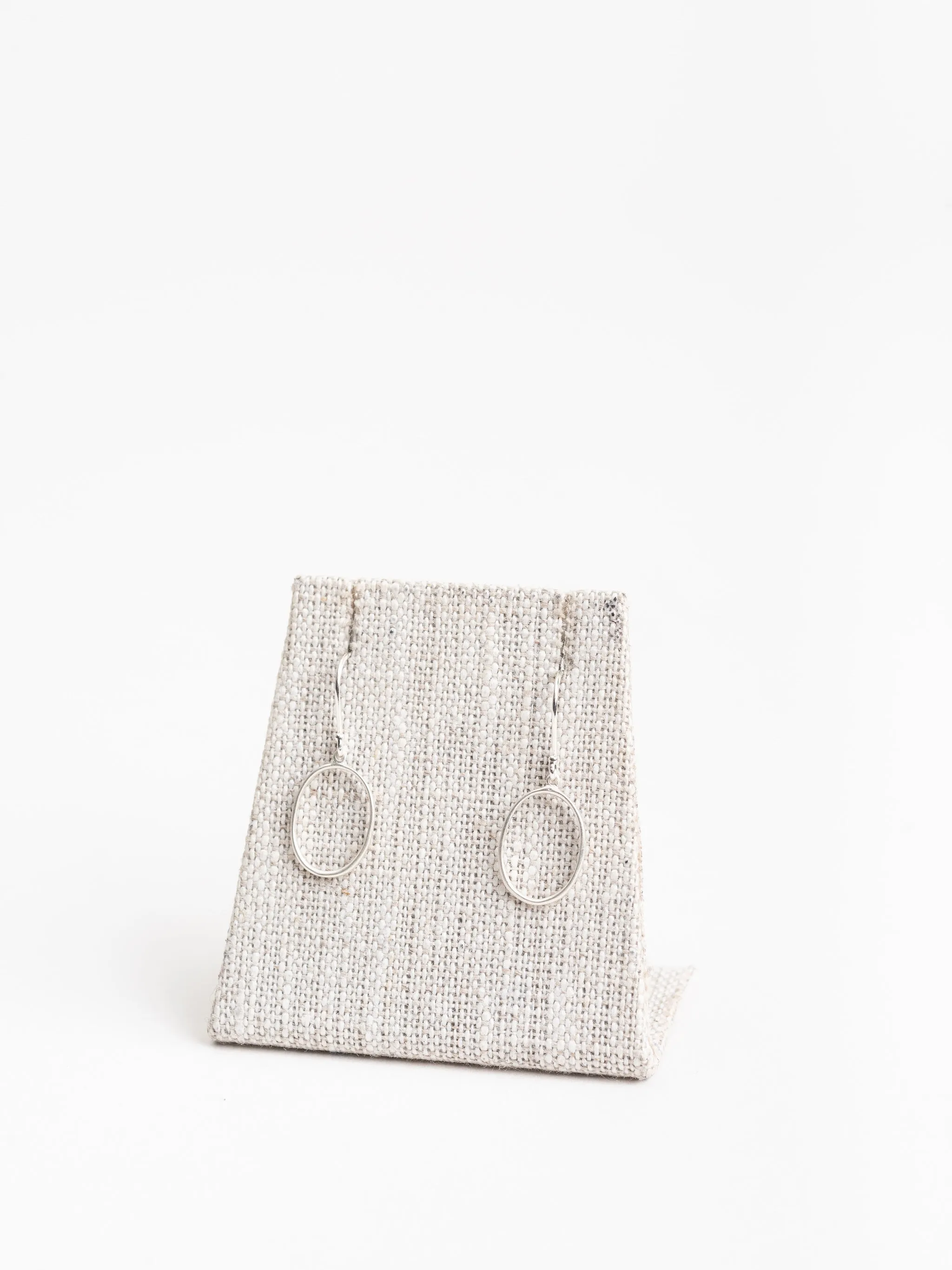 small "0" drop earrings - ss
