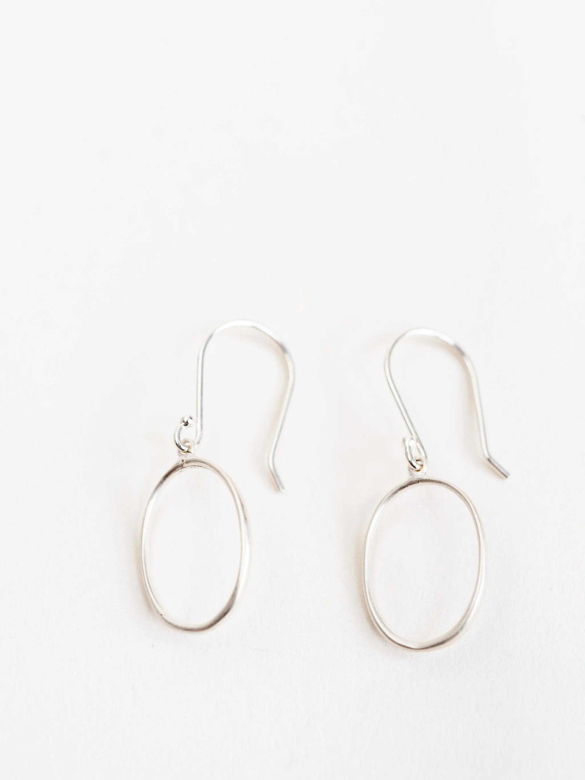 small "0" drop earrings - ss