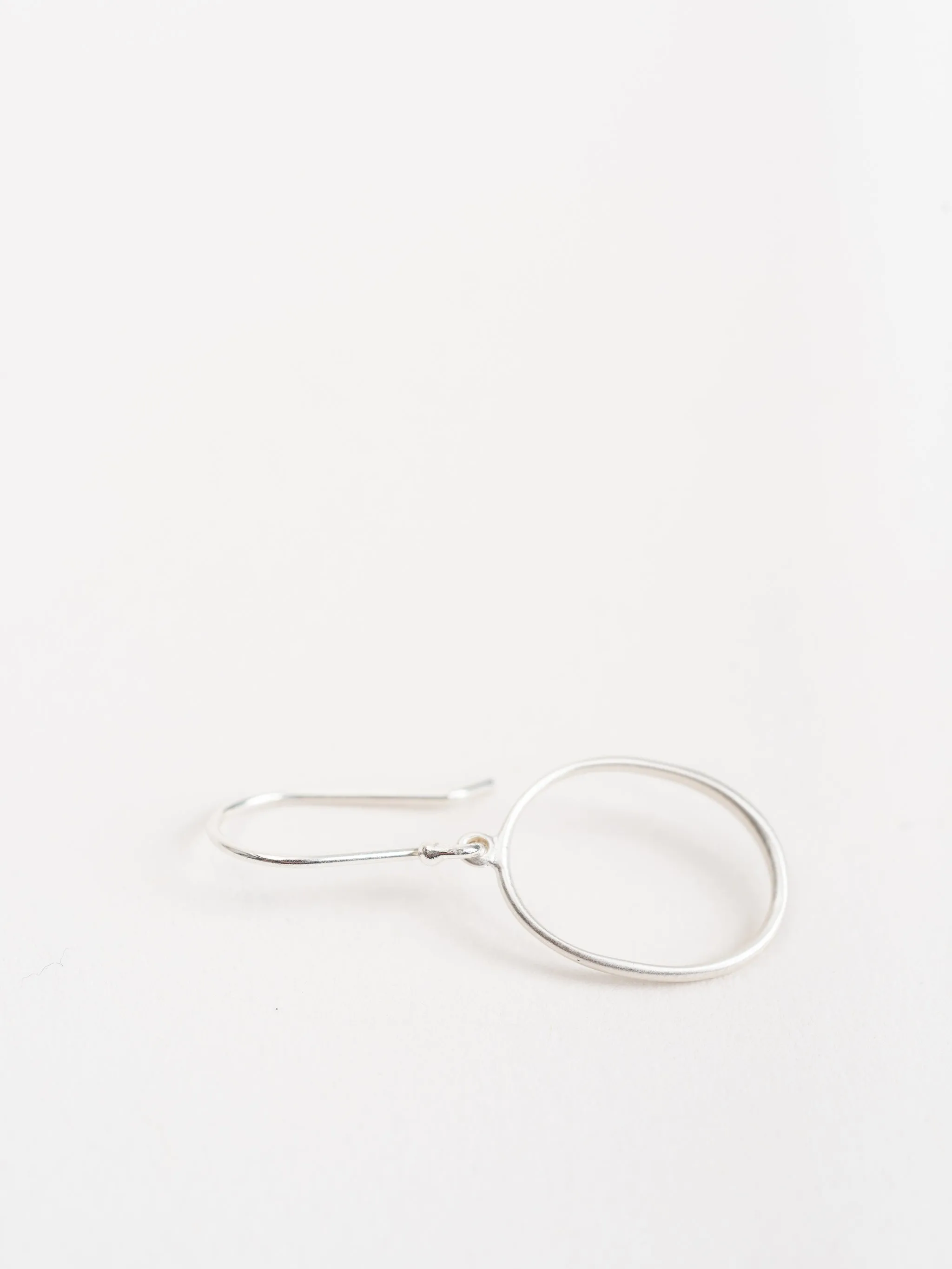 small "0" drop earrings - ss
