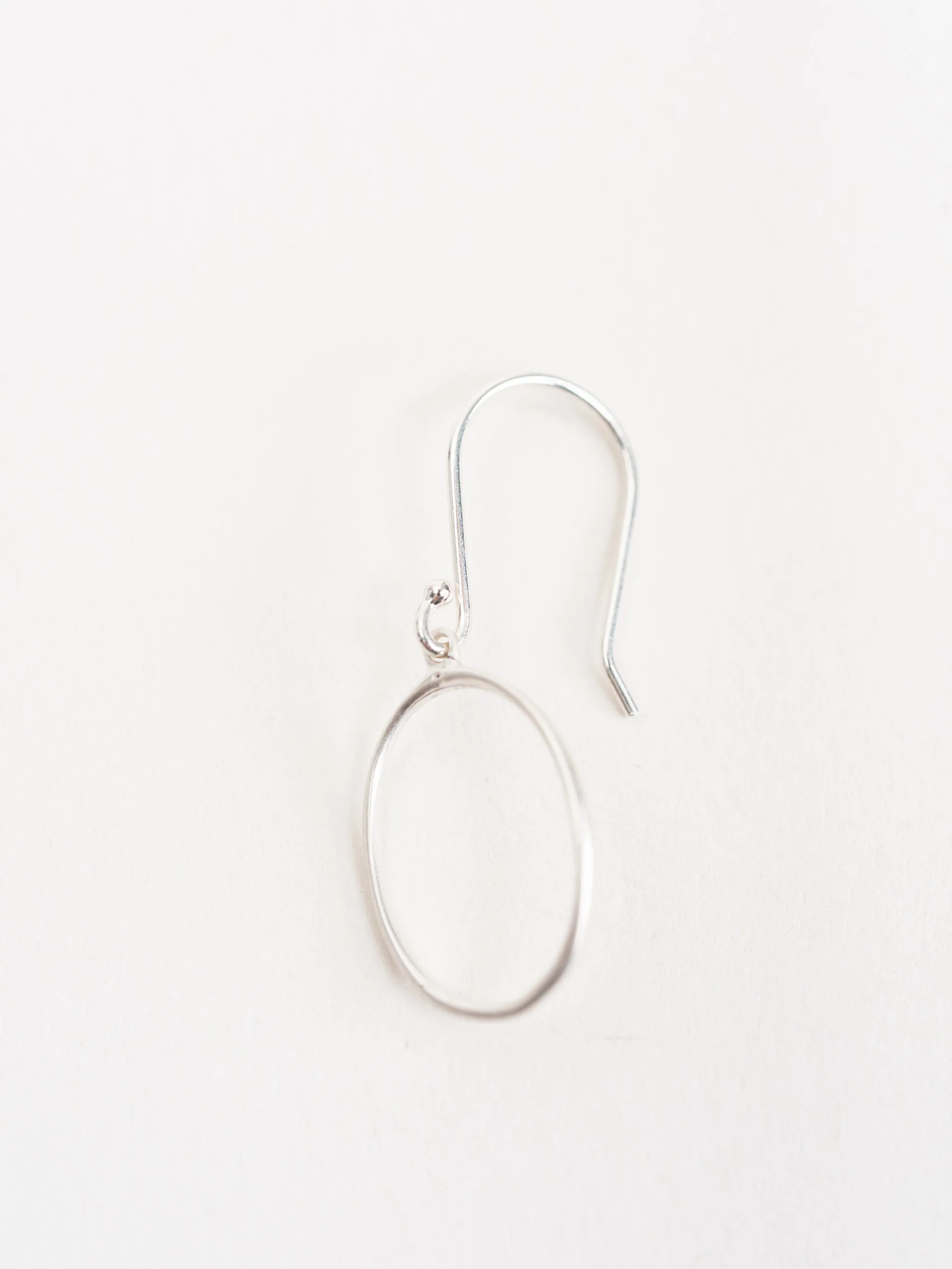 small "0" drop earrings - ss
