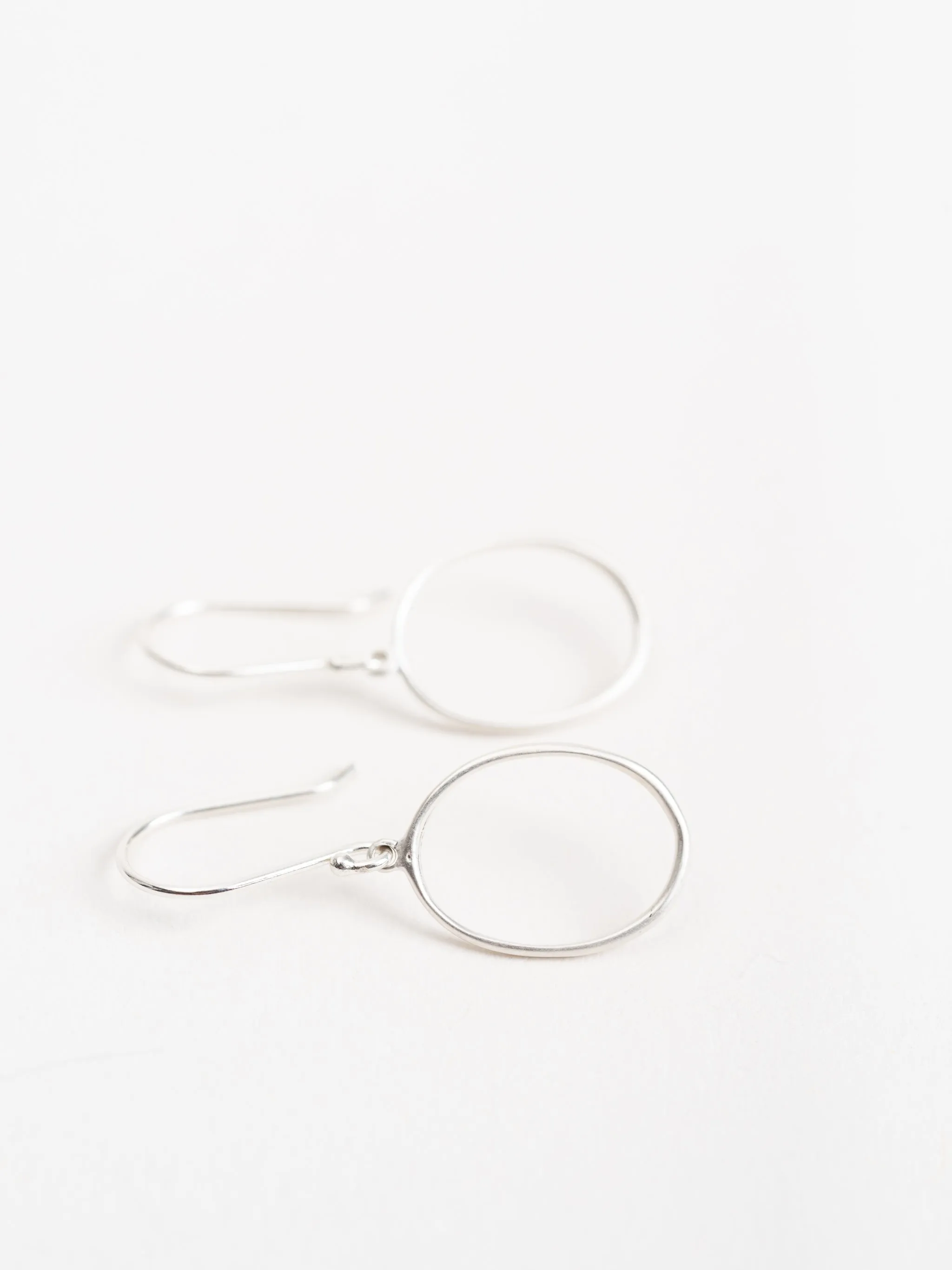 small "0" drop earrings - ss