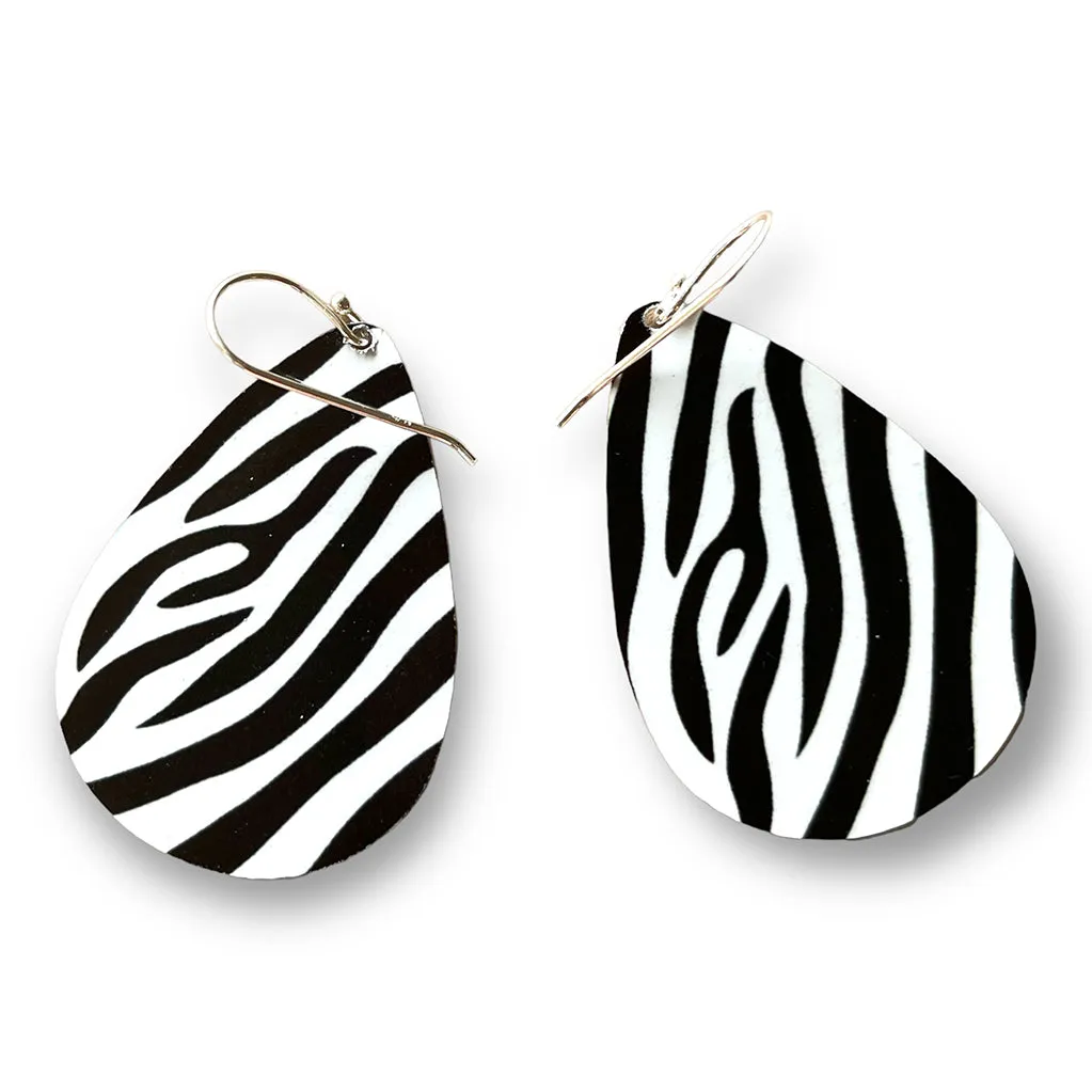 Small Tear Drop Art Earring