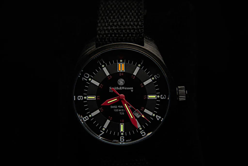Smith & Wesson 3 Strap Military Watch Swiss Tritium