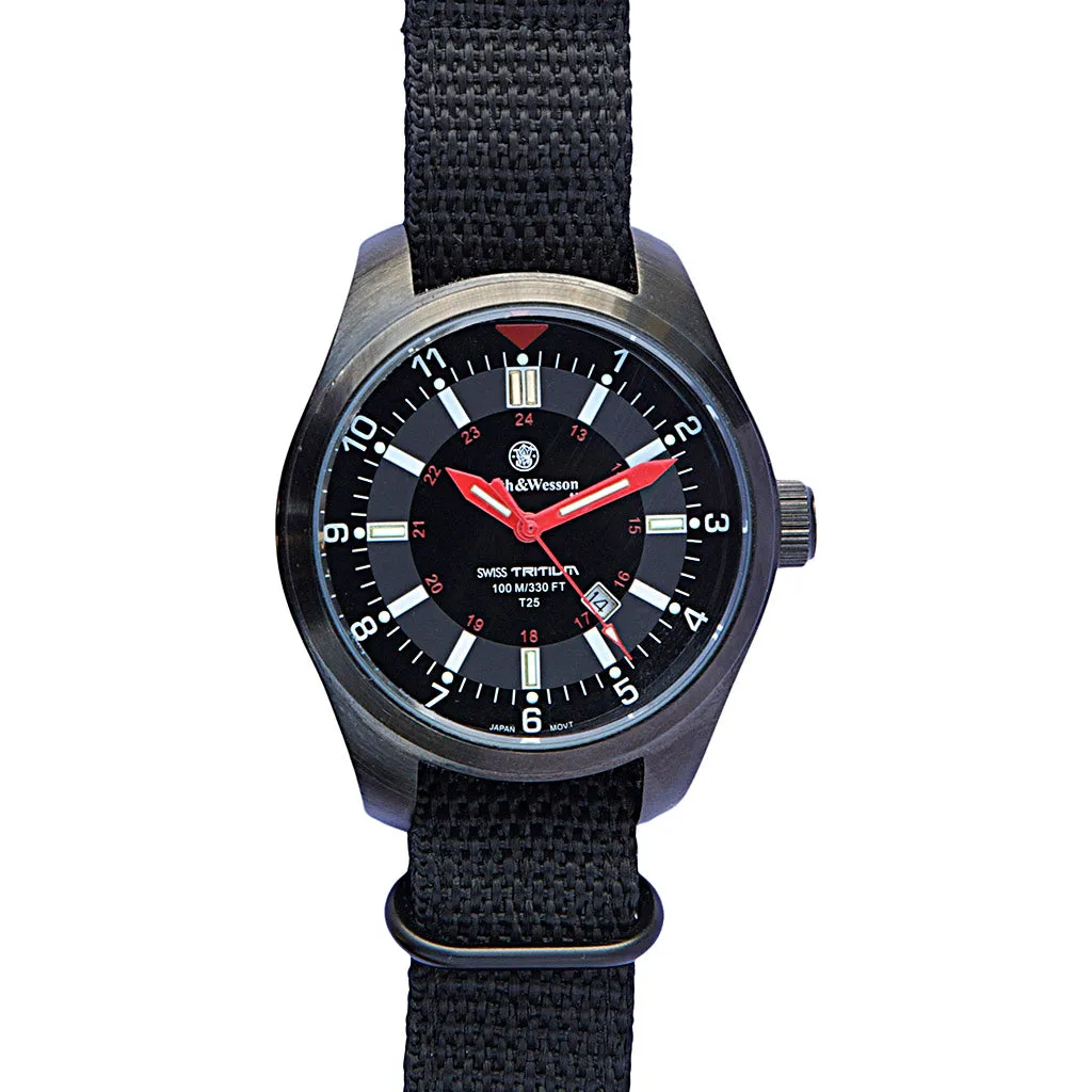 Smith & Wesson 3 Strap Military Watch Swiss Tritium
