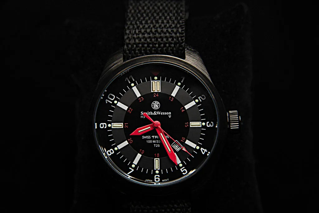 Smith & Wesson 3 Strap Military Watch Swiss Tritium