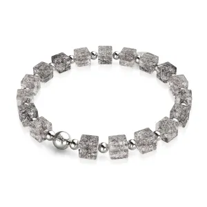 Smokey | Glitter Glass | Sugar Cube Bracelet