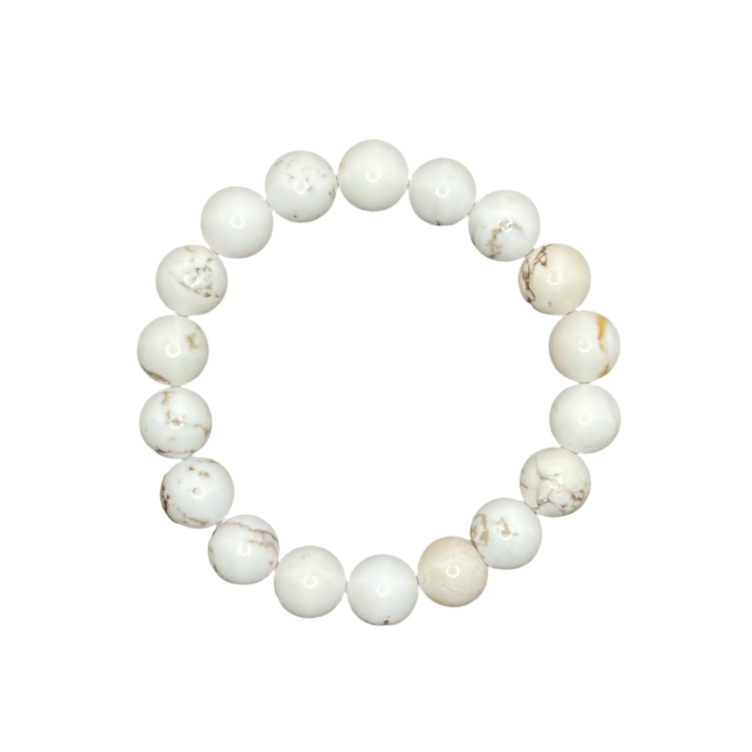 Soft White Magnesite 10mm Bracelet