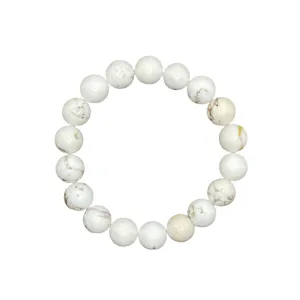 Soft White Magnesite 10mm Bracelet
