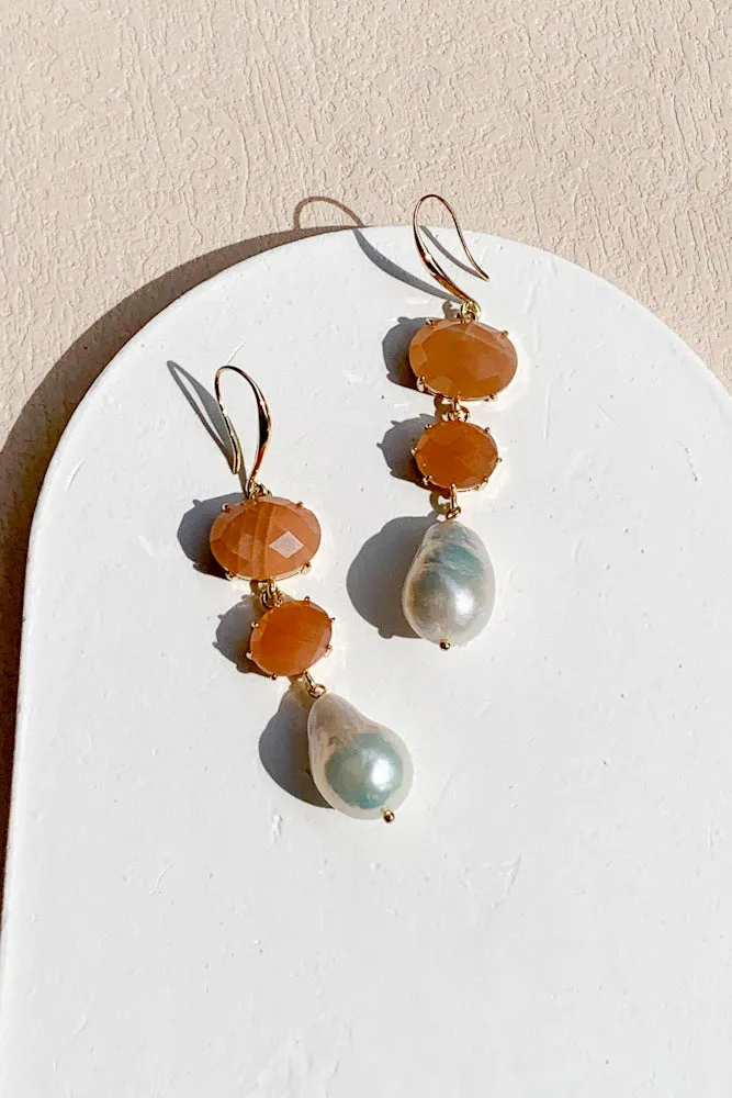 Sonja Gemstone Drop Earrings