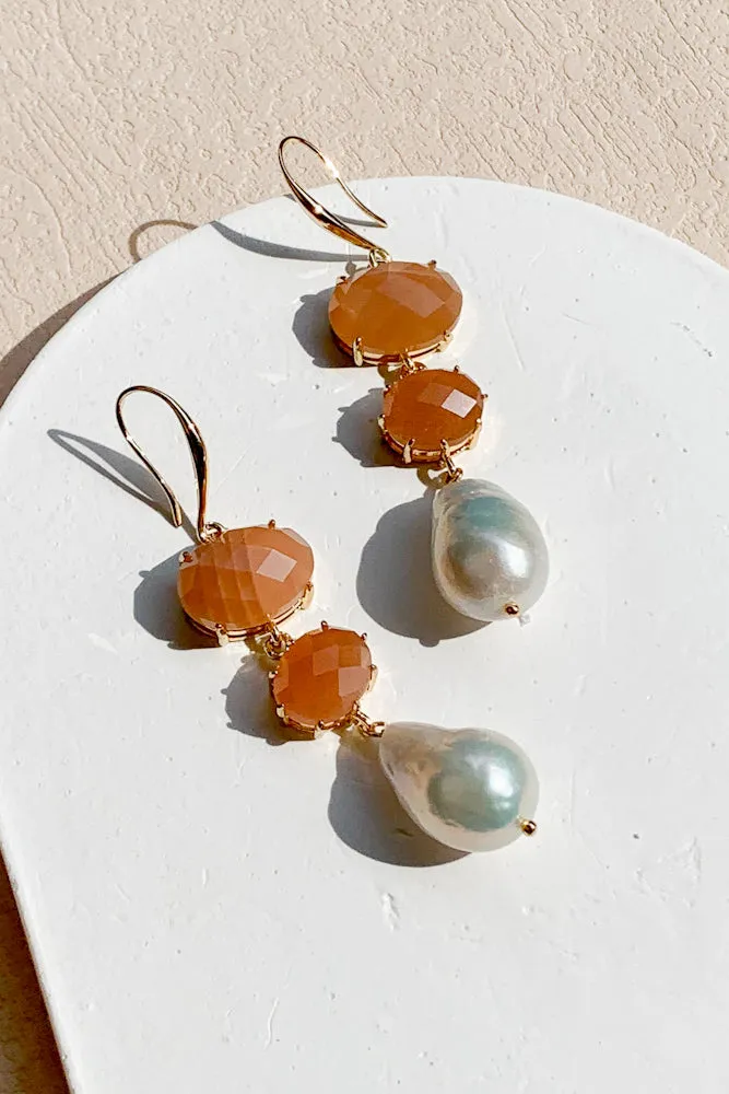 Sonja Gemstone Drop Earrings