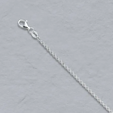 Springer's Collection Sterling Silver 2.2mm Round Cable Chain - 20"