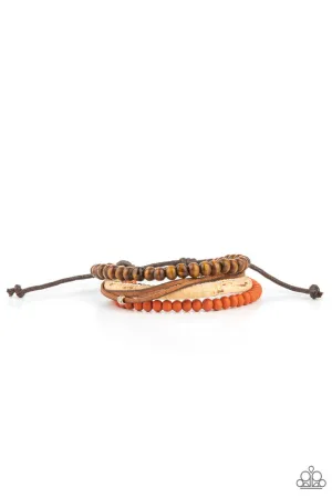 STACK to Basics Orange Paparazzi Bracelet