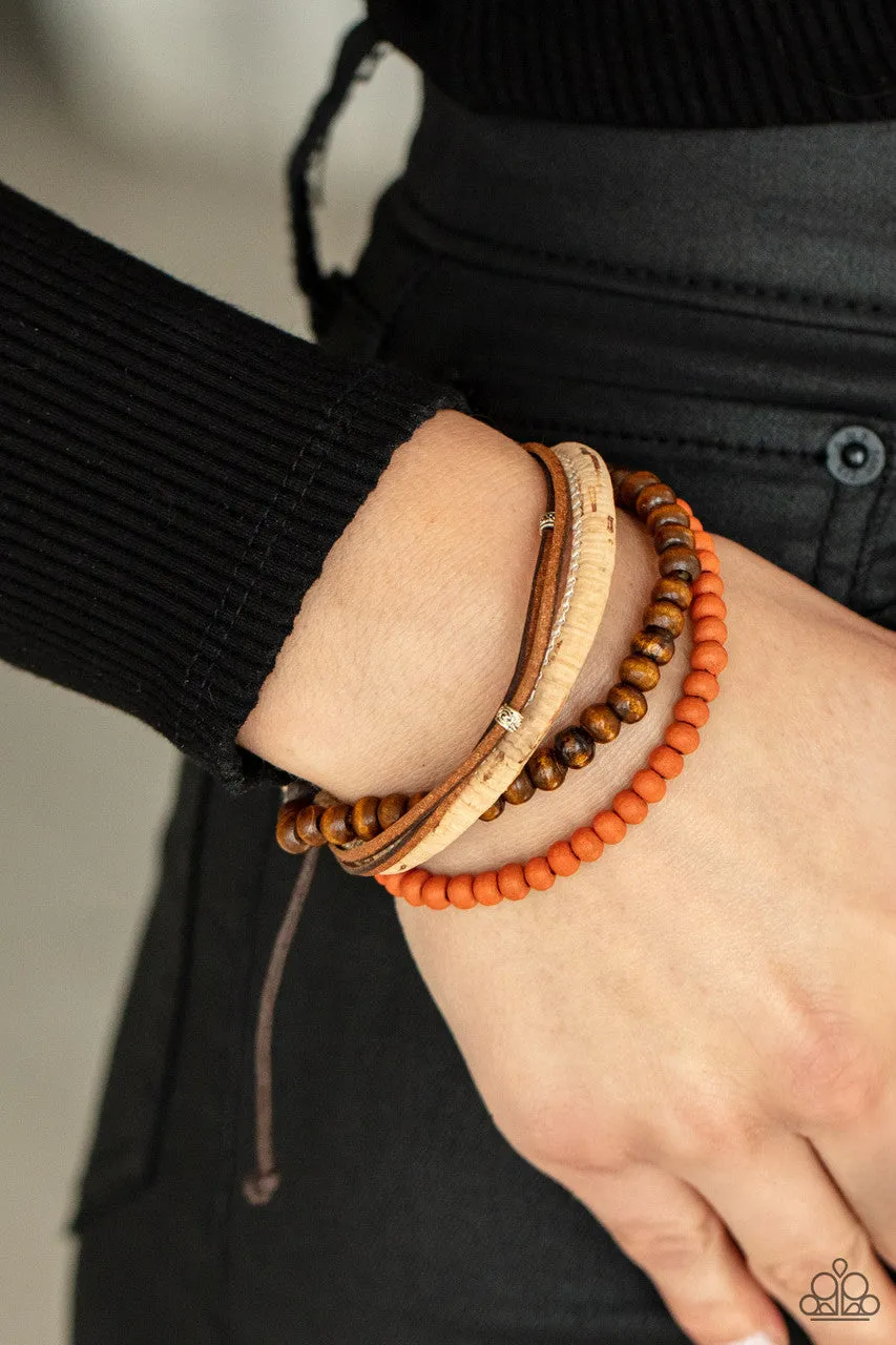 STACK to Basics Orange Paparazzi Bracelet