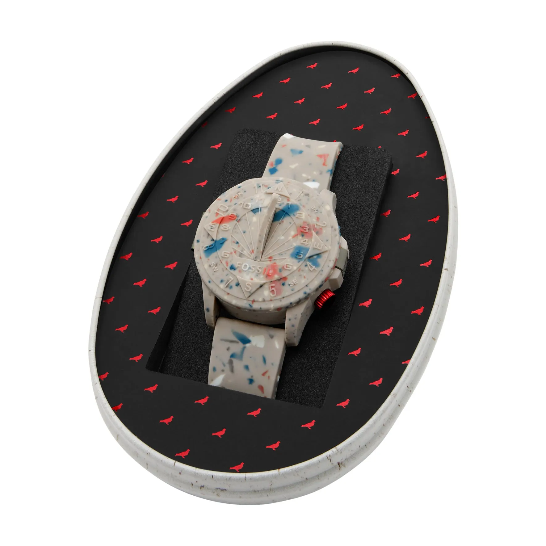 STAPLE x Fossil Limited Edition Nate Sundial Sandstone Silicone Watch