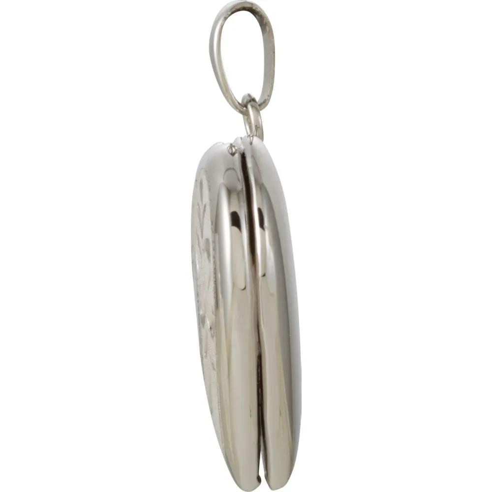 Sterling Silver 22.25x16mm Heart Shape Locket