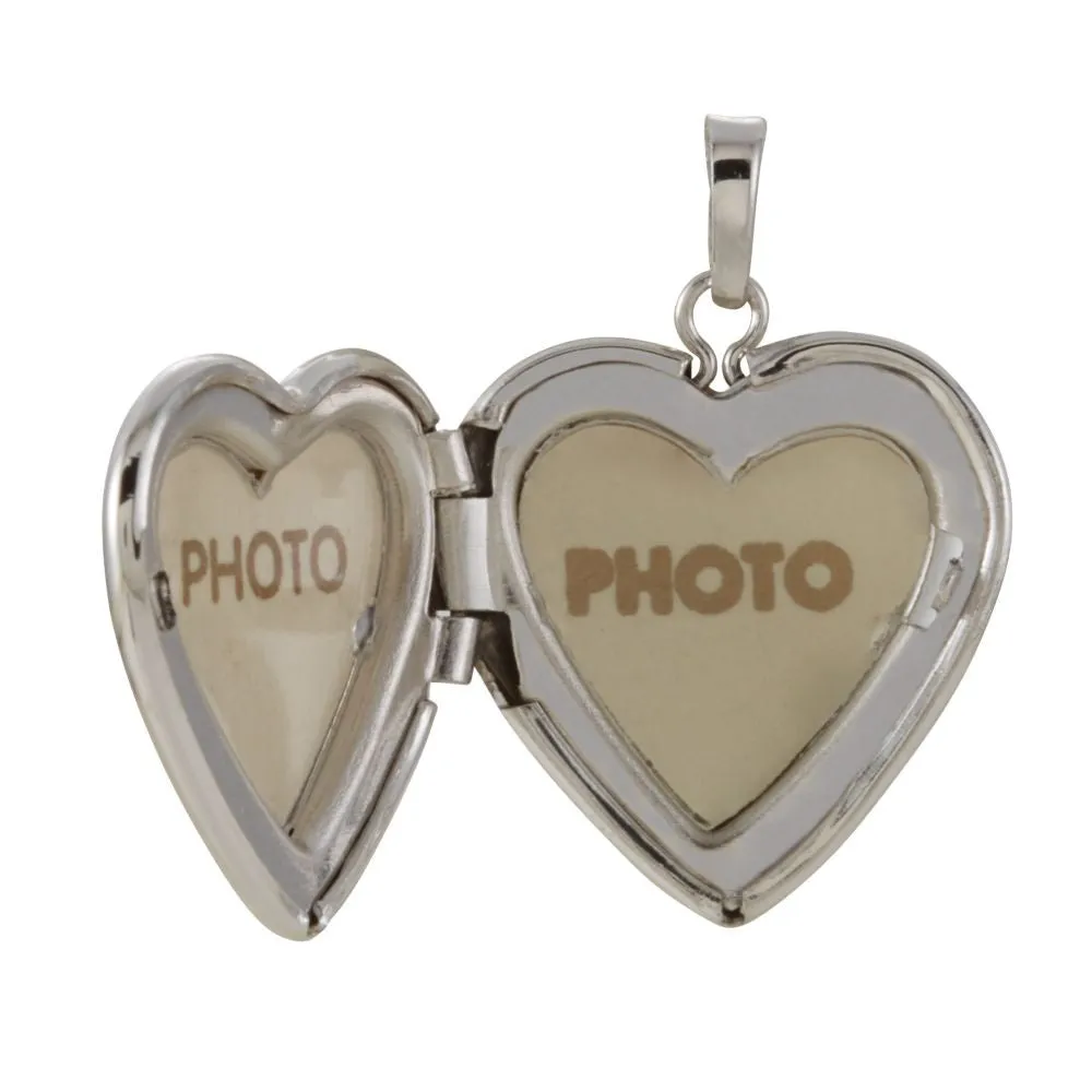 Sterling Silver 22.25x16mm Heart Shape Locket