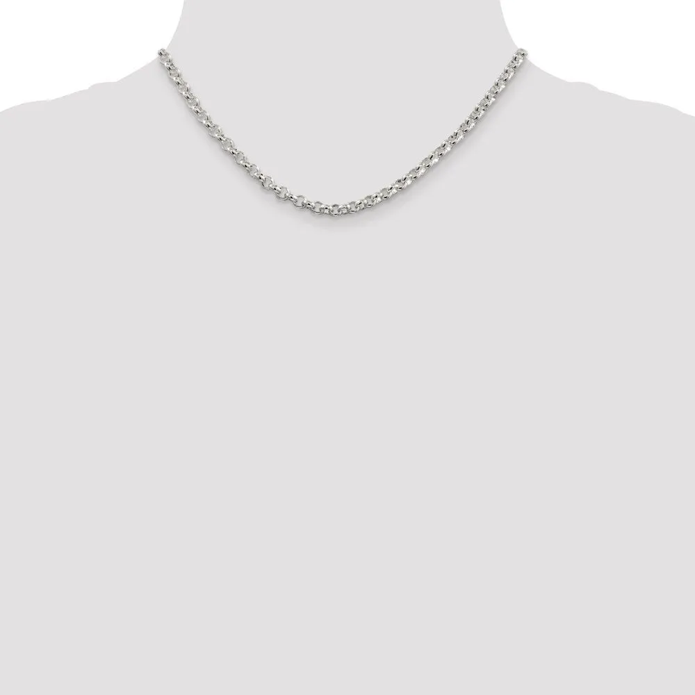 Sterling Silver 4.75mm Rolo Chain