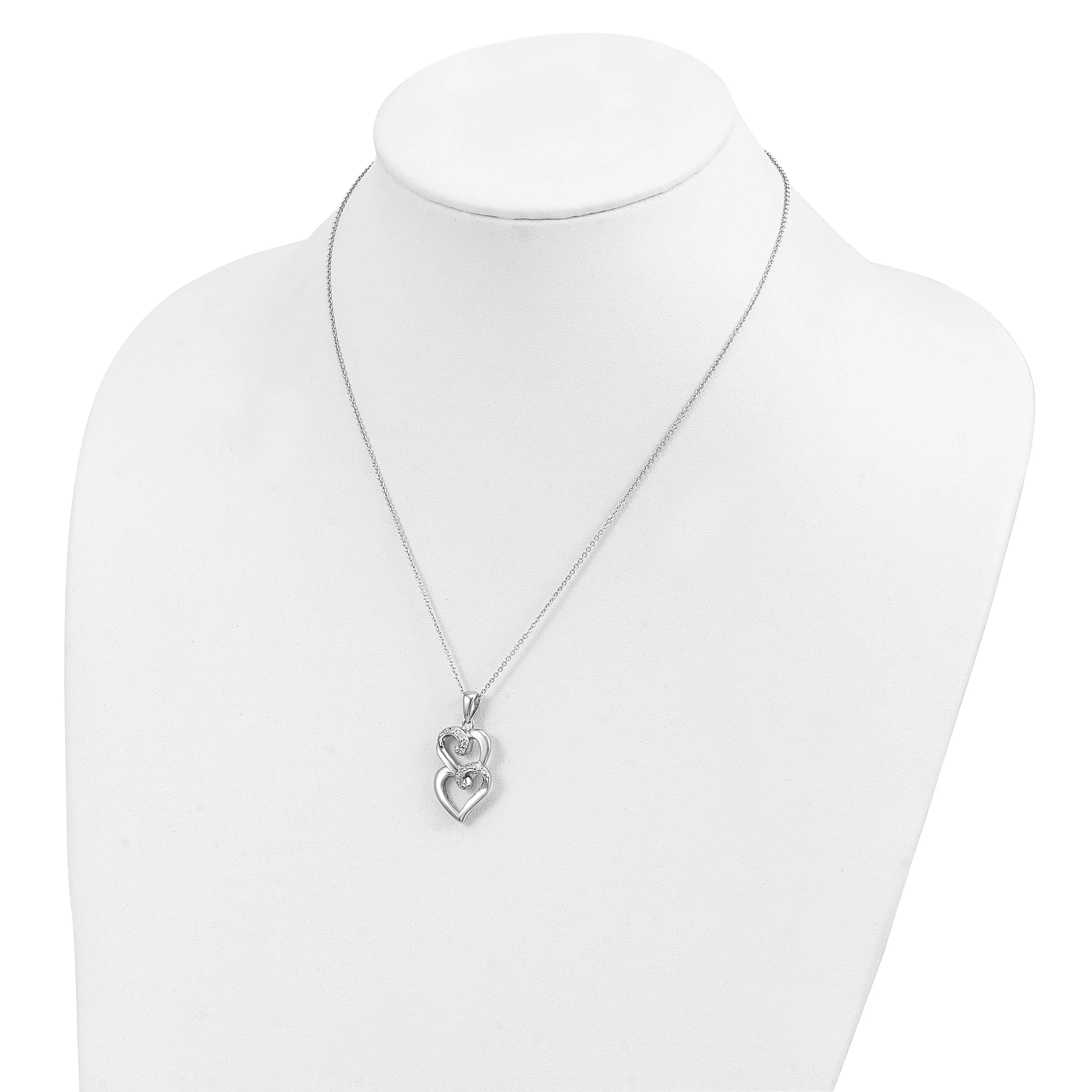 Sterling Silver To My Sister Heart Necklace