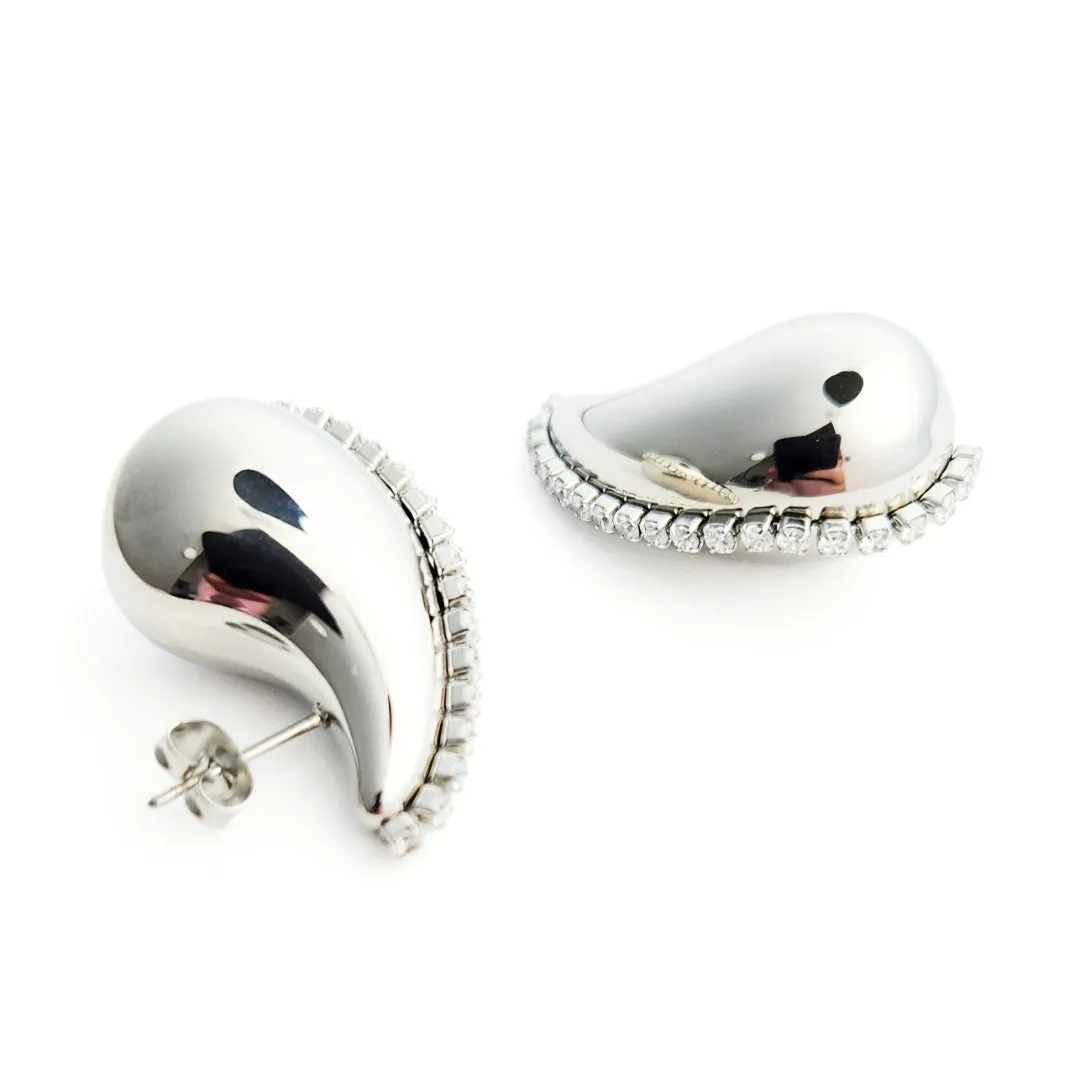 Studded Drop Earrings