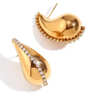 Studded Drop Earrings