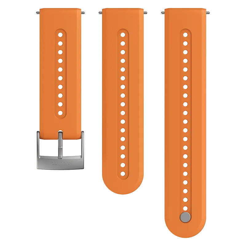 Suunto 24mm Athletic 7 Silicone Strap Granite Orange Size S M