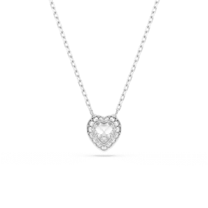 Swarovski Ariana Grande x pendant Mixed cuts Heart White Rhodium plated