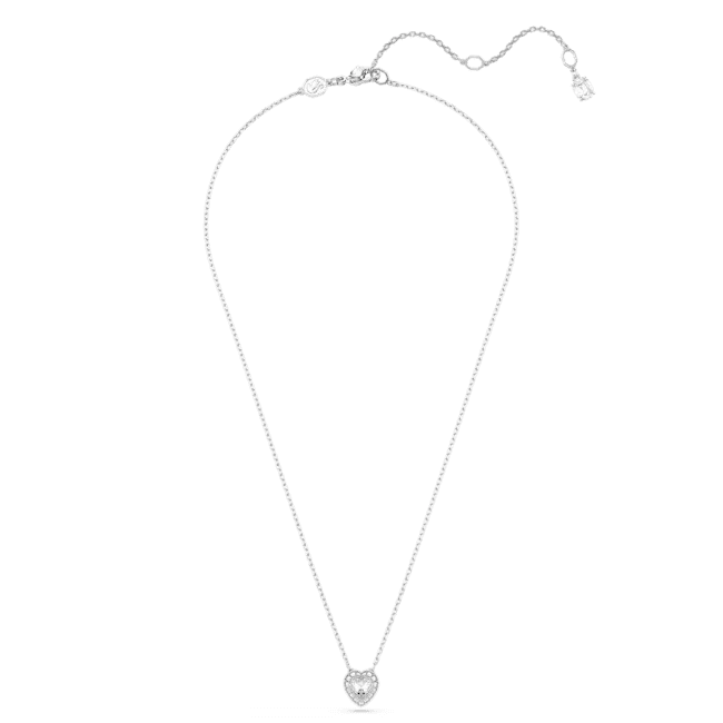 Swarovski Ariana Grande x pendant Mixed cuts Heart White Rhodium plated