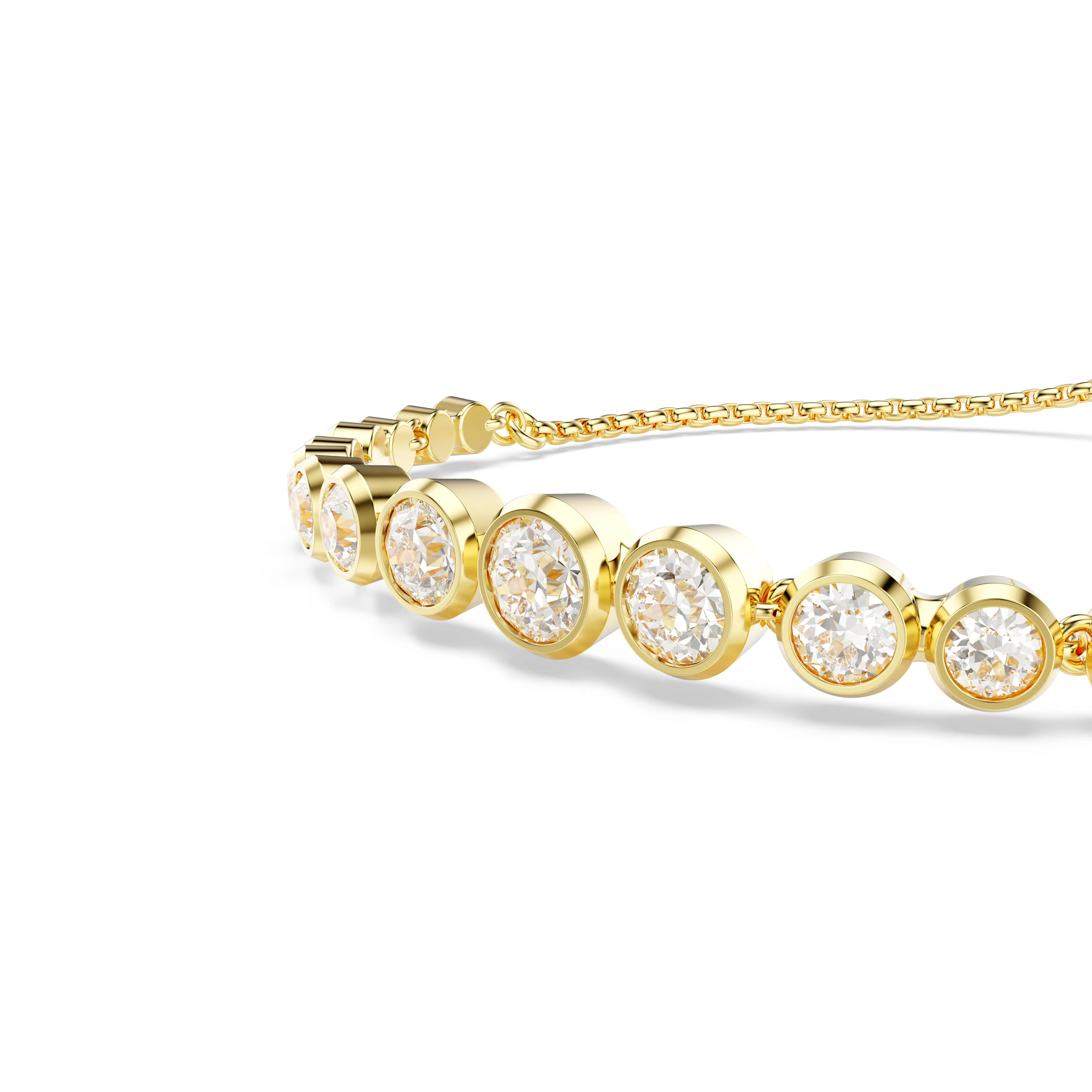Swarovski Gold Tone Imber Tennis Gradient Slider Bracelet