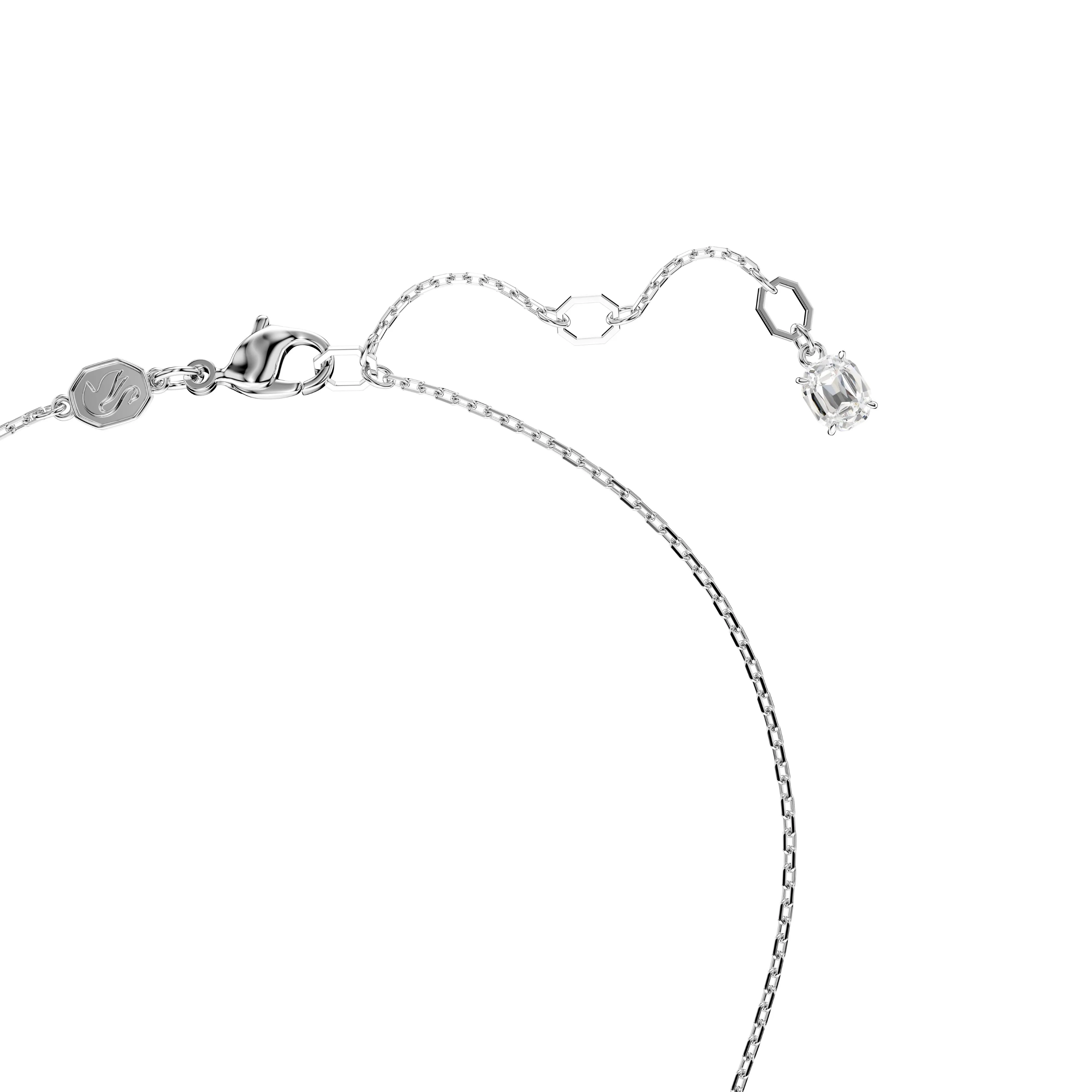 Swarovski Rhodium Hyperbola Heart Necklace