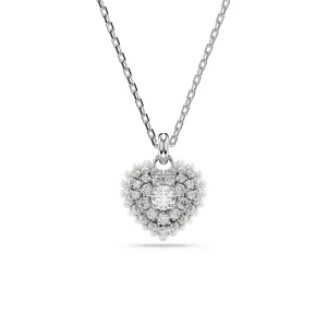 Swarovski Rhodium Hyperbola Heart Necklace