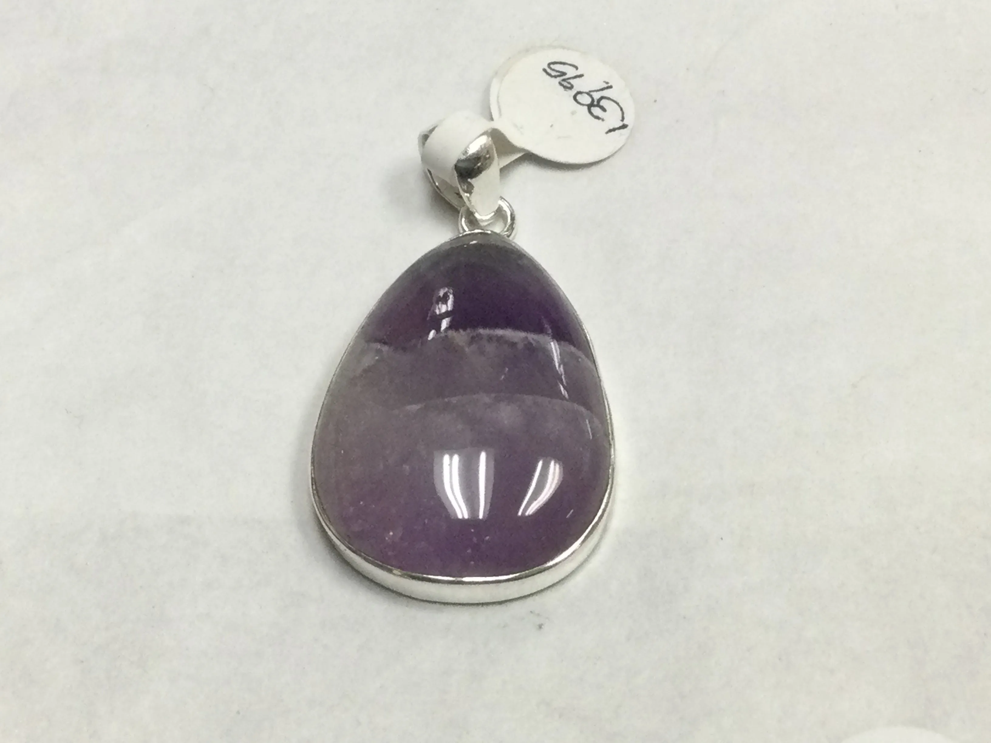 Teardrop Cut Amethyst Pendant