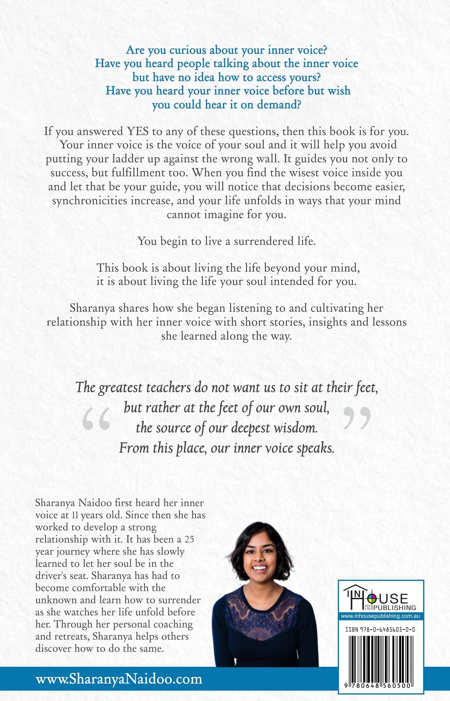 the quiet voice within