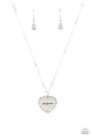 The Real Boss White Paparazzi Necklace