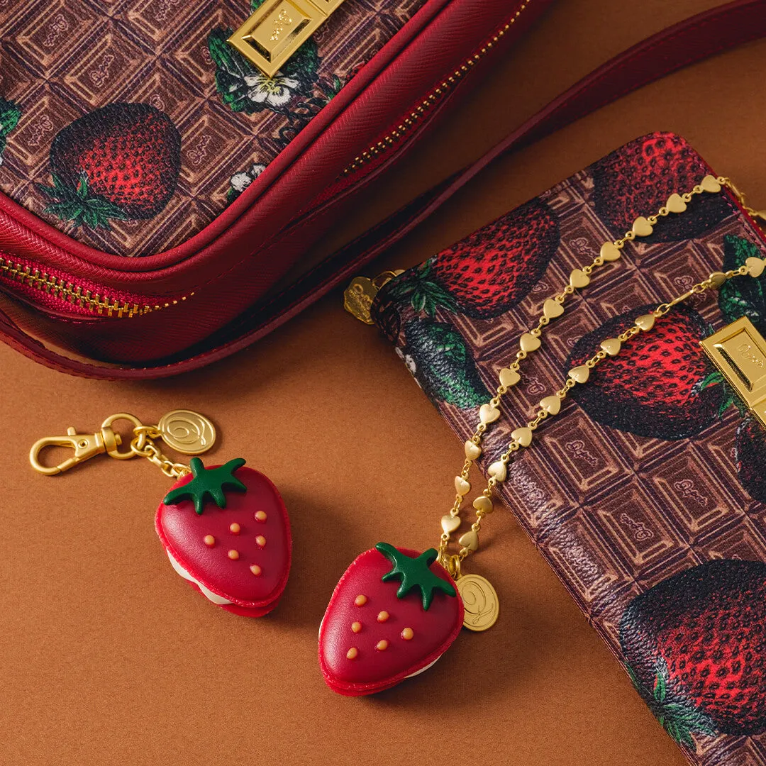 The Strawberry Macaron Necklace (Red)【Japan Jewelry】