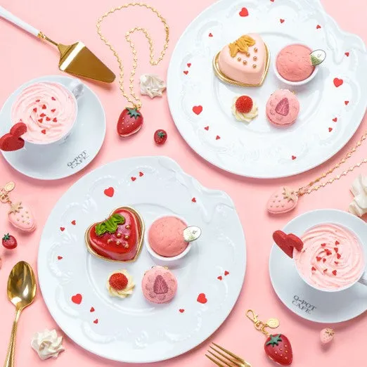 The Strawberry Macaron Necklace (Red)【Japan Jewelry】