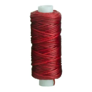 THREAD WAX BRAIDED 25YD RED