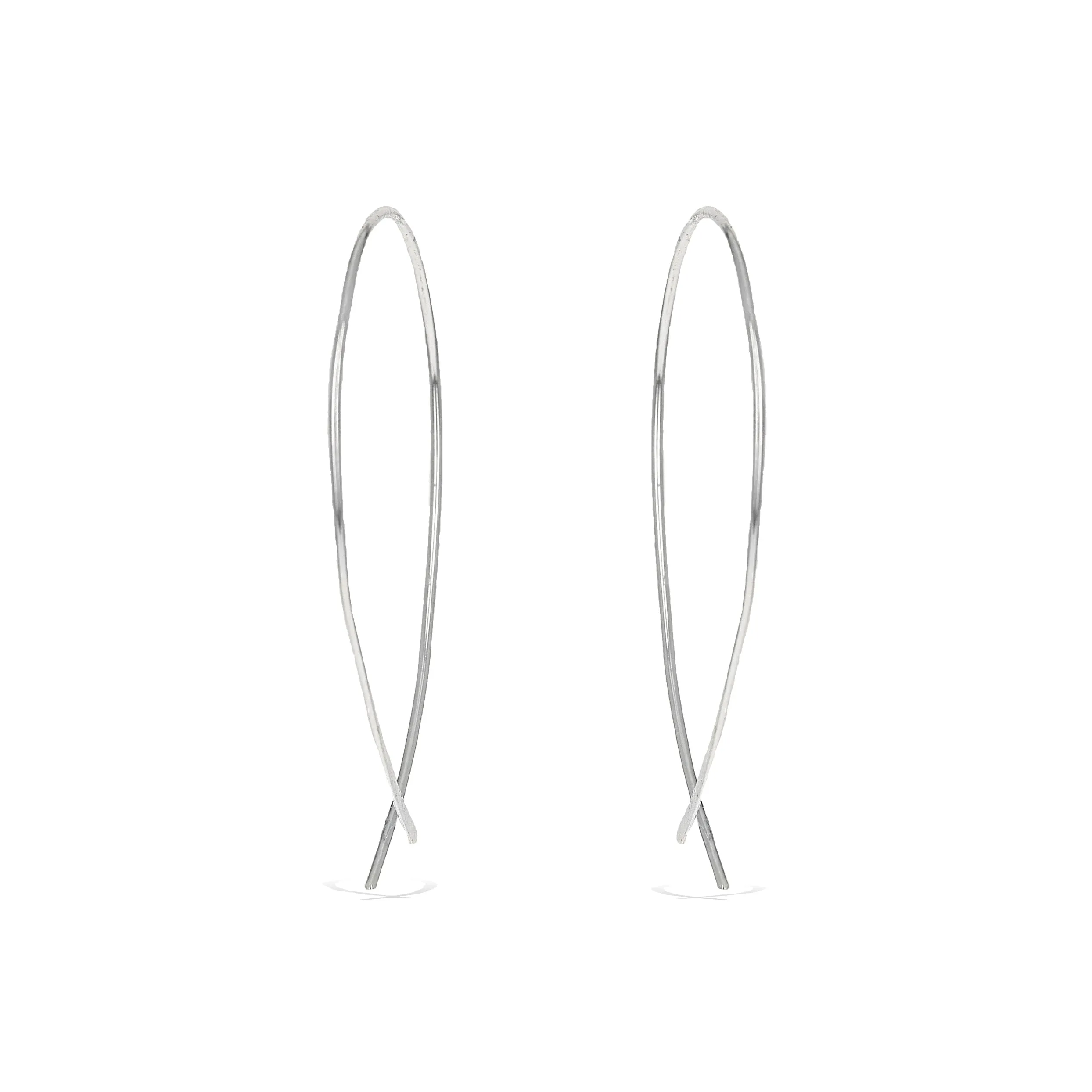 Threader Hoop Earrings