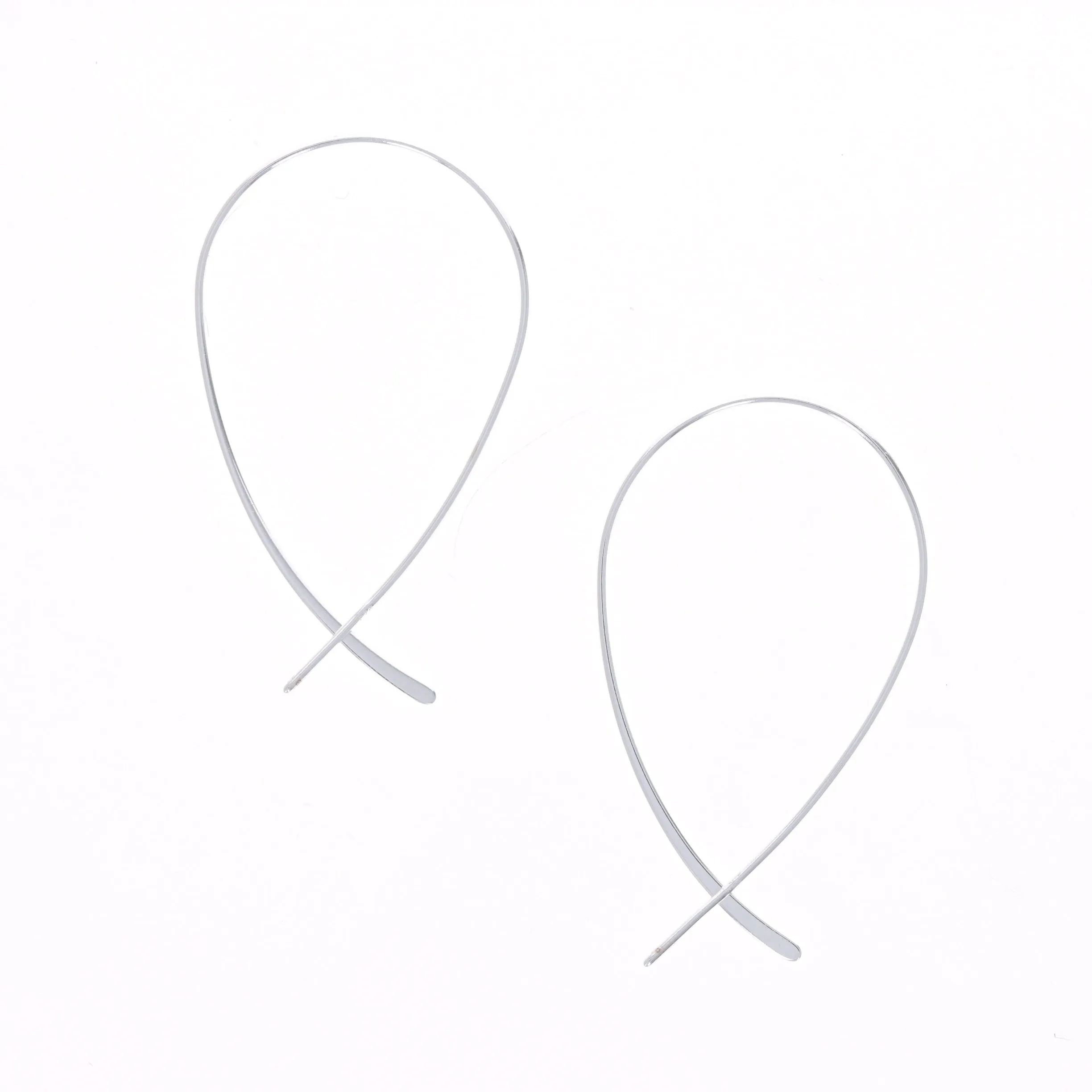 Threader Hoop Earrings