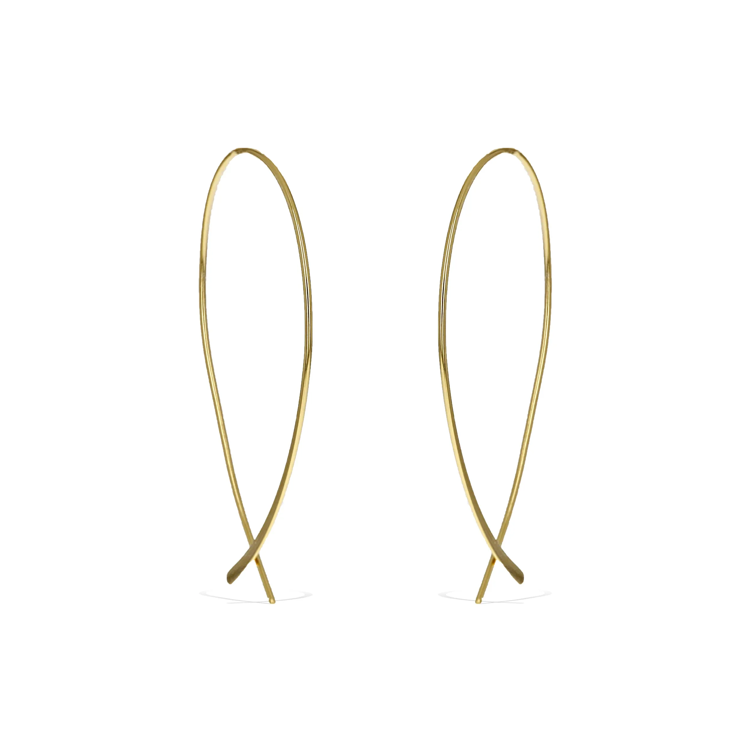 Threader Hoop Earrings